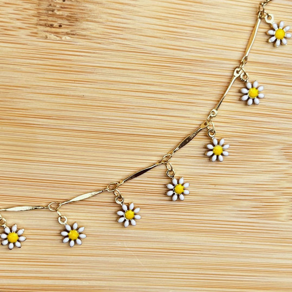 Daisy Charm Bracelet