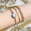 Textured Pearl Bracelet Stacks